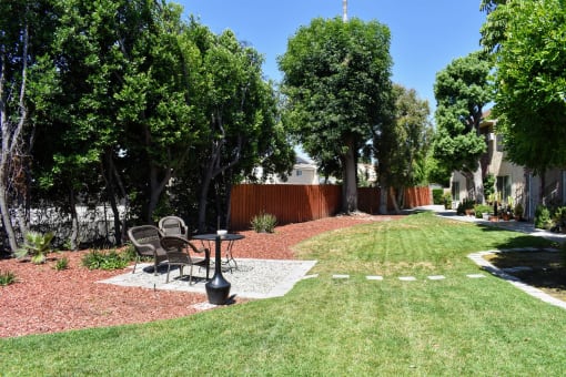 View of courtyard with seating