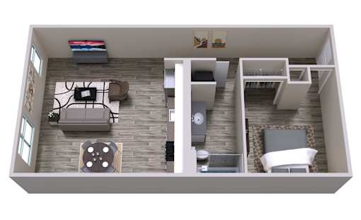 ST14_FloorPlan at ONE18 West Street Residential Apartments, Reno Nevada