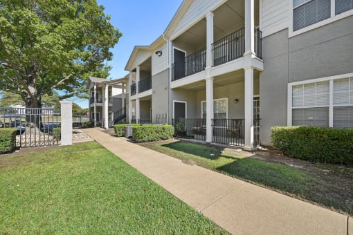 our apartments offer a walkway to the apartments for rent