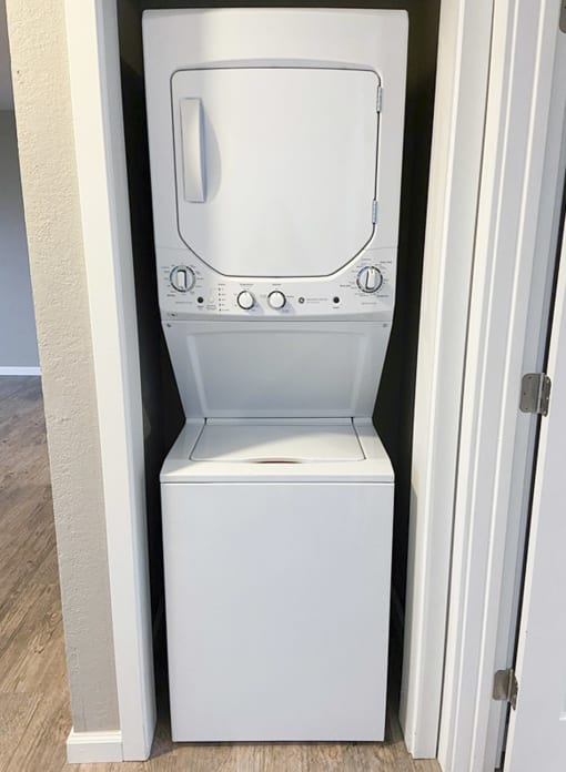 stacked washer and dryer