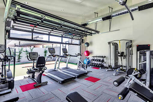 24 hour indoor fitness center at The Premiere at Dana Park, Mesa, AZ