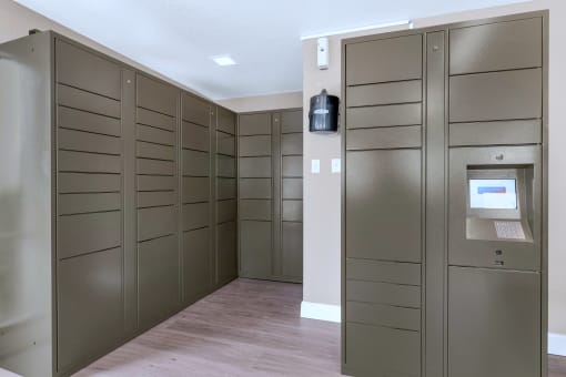 the walk in closet has plenty of storage and a safe at Glen Brae, Arizona, 85301