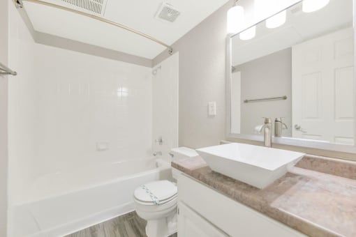 Private Bathroom at Miramonte Apartments, Scottsdale, AZ