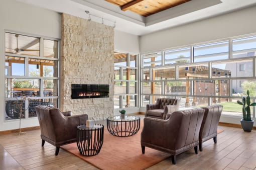 Fireplace Lounge at Denim Scottsdale, Scottsdale, AZ