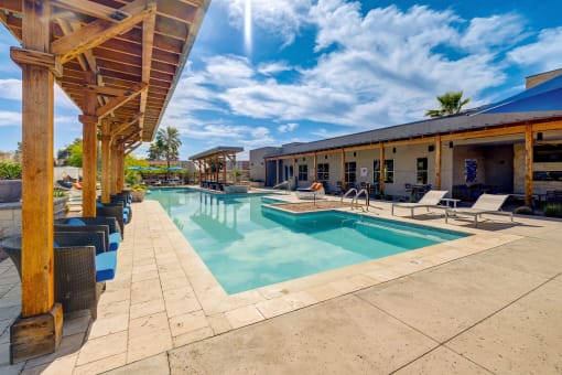 Pool With Cabana at Denim Scottsdale, Scottsdale, AZ