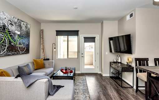 Large living room at The Premiere at Dana Park, Arizona