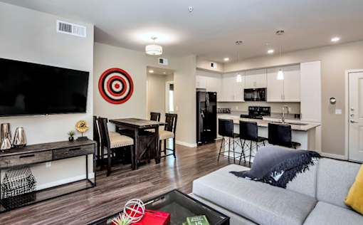 open living room at The Premiere at Dana Park, Mesa, AZ, 85204