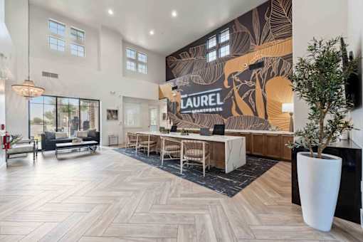 Clubhouse With Kitchen at The Laurel Apartments, Chandler, AZ  