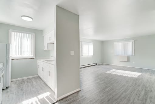 Faux Wood Flooring at Johnson Legacy Apartments, Milwaukee