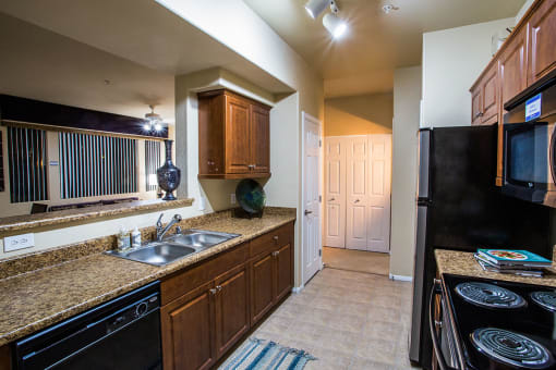 Gourmet Kitchen with Appliances at Apartments for Rent in North Las Vegas NV