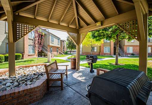 BBQ Grills and Picnic Area at North Salt Lake City Apartments for Rent
