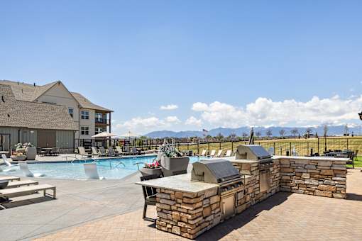 Outdoor BBQ at Colorado Springs Apartments for Rent