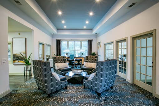 Resident Clubhouse Lounge at Apartment Community