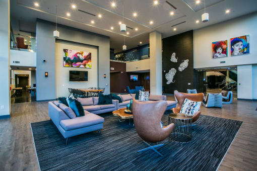 Luxury Apartments in Atlanta with Large Resident Clubhouse Lounge