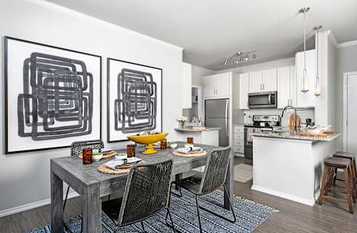 Dining Area in Apartments near Midwestern University
