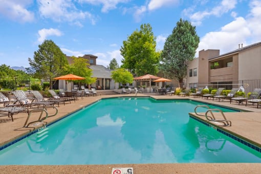 Large Pool at Top Rated Albuquerque Apartments NM