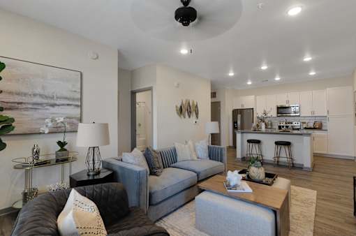 Large Living Room at Upland Flats Apartments in Colorado Springs