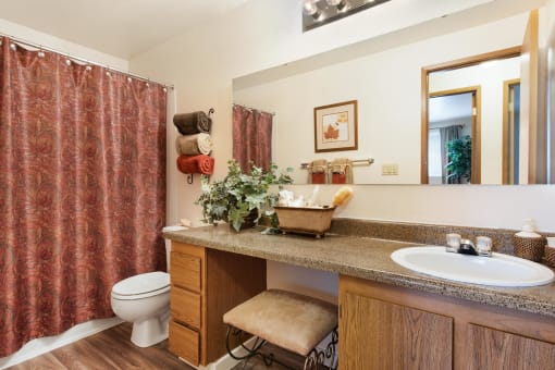 Full Bathroom at Apartments in Bremerton WA near Naval Base