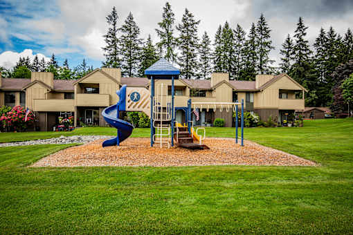 Two Outdoor Children's Playground at Apartments for Rent in Seattle WA