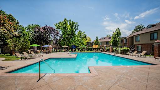 Crystal Clear Swimming Pool at Apartments on North Temple in Salt Lake City