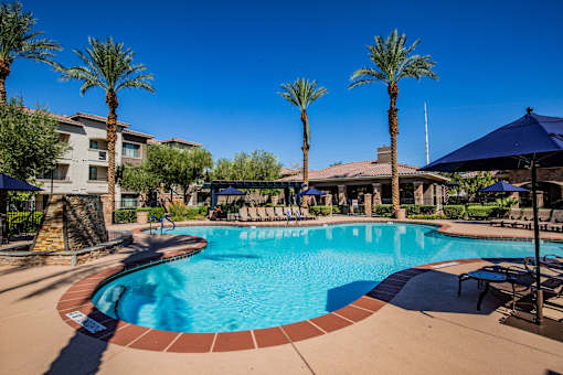 Resort-Style Pool at Centennial at 5th Apartments in Las Vegas 89084