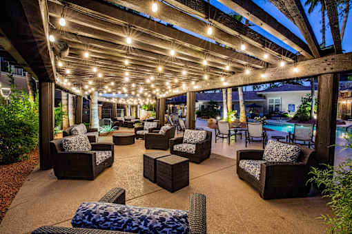 Poolside Cabanas at Glendale AZ Apartments near Foothill Dog Park