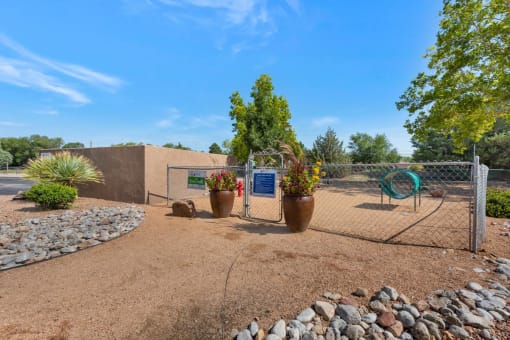 Dog Park with Obstacles in Albuquerque Rental Community 87114