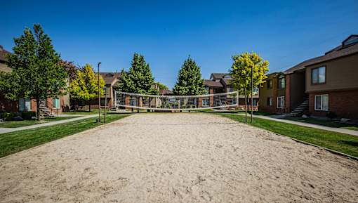 Sand Volleyball Court at Salt Lake City Apartments for Rent