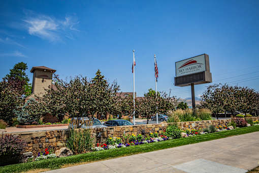 Sign at Sky Harbor Apartments in SLC  84116