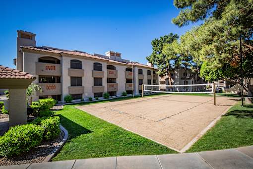 Sand Volleyball Court at South Scottsdale Apartments for Rent