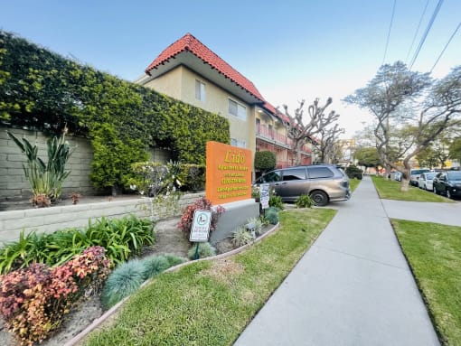 Walking Path  at Lido Apartments - 10535 Rose Ave, Los Angeles