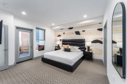 Large Bedroom at Lido Apartments - 4025 Grandview, Culver City