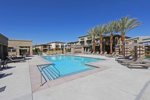 Huge, Clean Pool Area  at Park Square at Seven Oaks, California, 93311