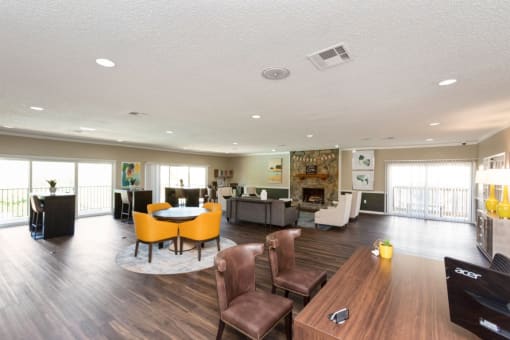 Resident Lounge at Lakecrest Apartments, PRG Real Estate Management, Greenville, 29615