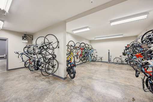 Bicycle Parking at AMP Apartments, Louisville