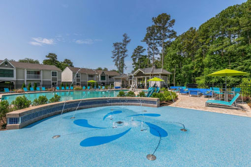Secured Swimming Pool at Linkhorn Bay Apartments, Virginia Beach, Virginia