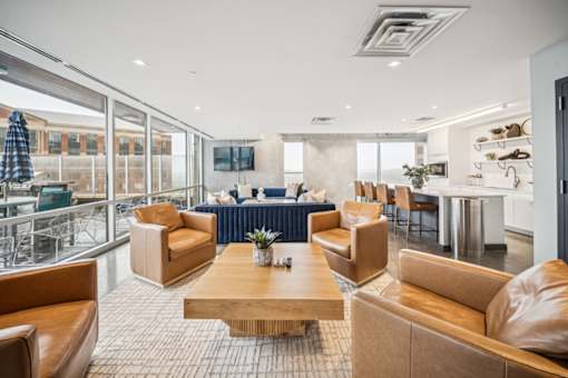 Clubhouse Lounge at The Locks Tower, Richmond, Virginia
