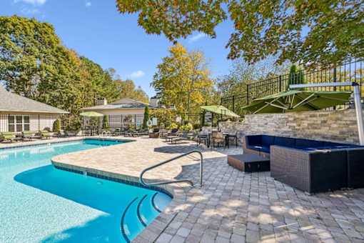 A large outdoor swimming pool at Park Ridge Estates, North Carolina, 27713