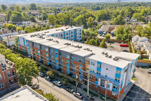 Large Apartment Building View at AMP Apartments, Kentucky, 40206