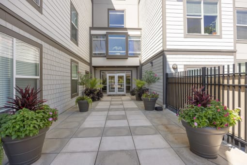 View of the Entrance to the Building  at 45 Madison Apartments, Missouri, 64111
