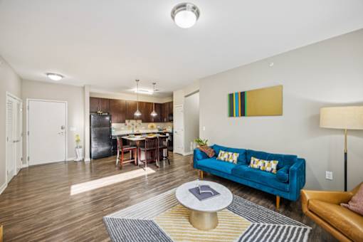 Living Room With Kitchen at AMP Apartments, Kentucky, 40206