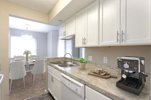 Stainless Steel Sink With Faucet In Kitchen at Chinoe Creek Apartments, Lexington, KY