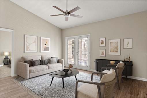Living Room at Citrus Tower Apartments Clermont, FL