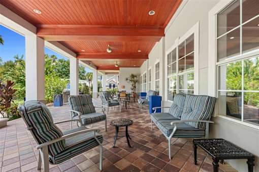Outdoor Seating Area at Citrus Tower Apartments Clermont, FL