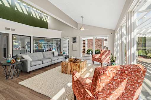Living Room Area at The Grove at Lyndon Apartments in Louisville KY