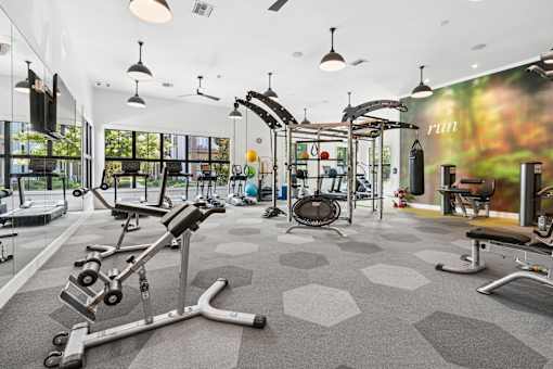 Gym  at Palm Crossing Apartments Winter Garden FL