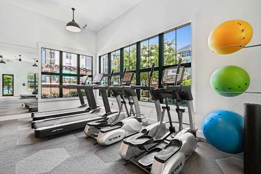 A Gym  at Palm Crossing Apartments Winter Garden FL