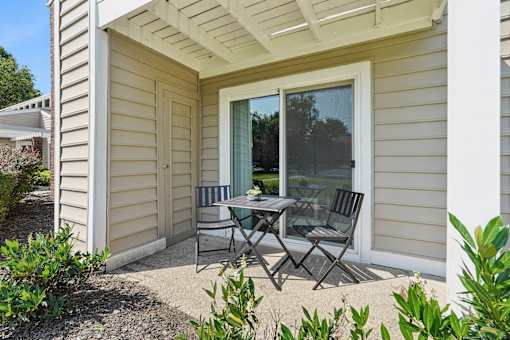 Outdoor Patio Area at The Grove at Lyndon Apartments, Louisville, KY