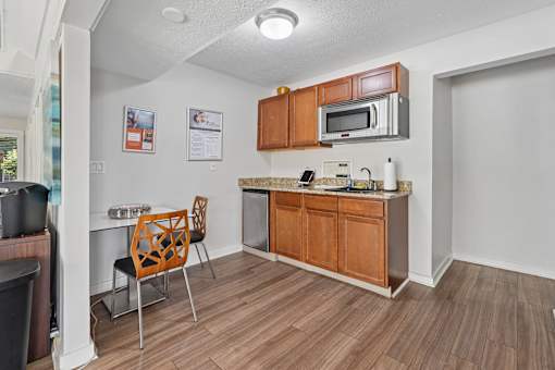 Kitchen Area at The Grove at Lyndon Apartments Louisville KY