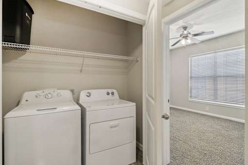 Washer and Dryer at Mission Hills Apartments, Texas, 78258